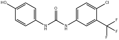 1-(4-氯-3-(三氟甲基)苯基)-3-(4-羟基苯基)脲, 1129683-83-5, 结构式