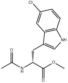 (R)-N-乙酰基-5-氯色氨酸甲酯 结构式