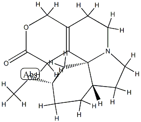 14,17-Dihydro-3-methoxy-16(15H)-oxaerythrinan-15-one (3beta)- Struktur