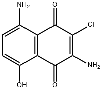 Juglone,  3,8-diamino-2-chloro-  (6CI) 结构式