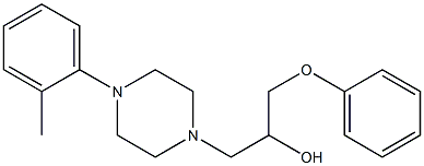 4-(2-Methylphenyl)-α-(phenoxymethyl)-1-piperazineethanol Structure
