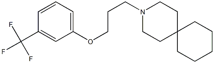 3-[3-[(α,α,α-Trifluoro-m-tolyl)oxy]propyl]-3-azaspiro[5.5]undecane Structure