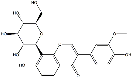 3'-甲氧基葛根素 结构式