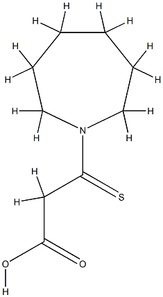 1H-Azepine-1-propanoic  acid,  hexahydro--bta--thioxo- 结构式