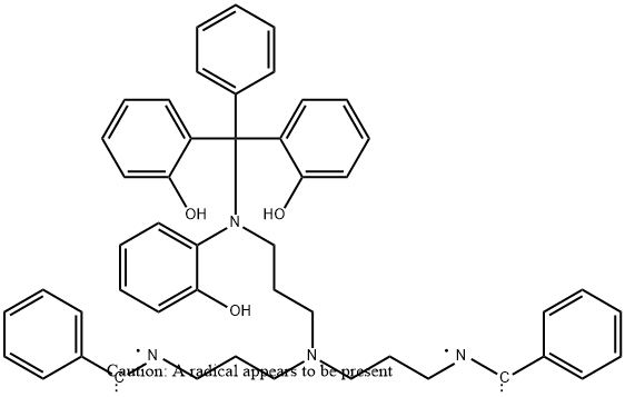 三{3-{[(2-羟基苯基)苯基亚甲基]氨基}丙基}胺 结构式