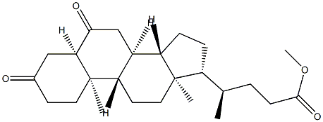 3,6-Dioxo-5β-24-cholanoic acid methyl ester Structure