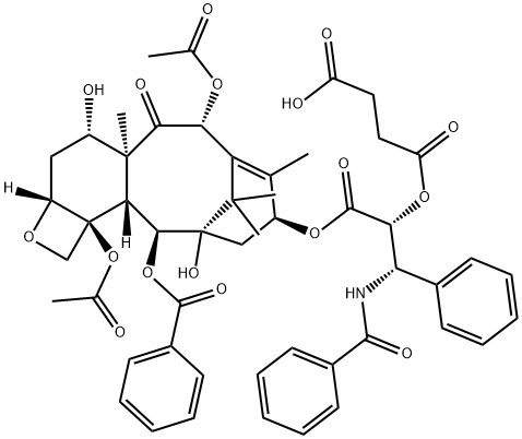 Paclitaxel Succinate, 117527-50-1, 结构式