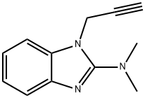 1H-Benzimidazol-2-amine,N,N-dimethyl-1-(2-propynyl)-(9CI) Structure