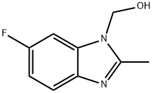 1H-Benzimidazole-1-methanol,6-fluoro-2-methyl-(9CI) Structure