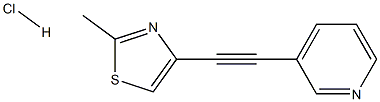 3-[2-(2-甲基-4-噻唑基)乙炔基]吡啶盐酸盐, 1186195-60-7, 结构式