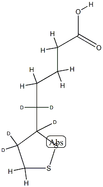 rac α-Lipoic Acid-d5 Structure