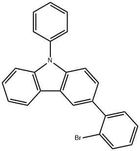 3-(2-Bromophenyl)-9-phenyl-9<i>H</i>-carbazole Structure