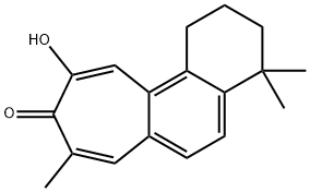 1,2,3,4-テトラヒドロ-10-ヒドロキシ-4,4,8-トリメチル-9H-シクロヘプタ[a]ナフタレン-9-オン 化学構造式