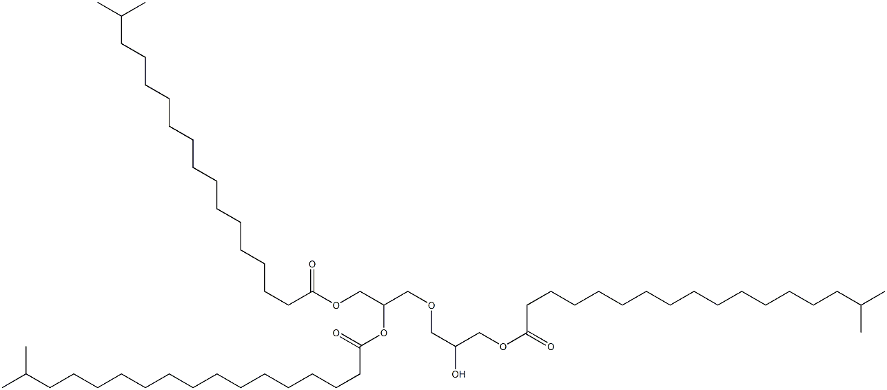 トリイソステアリン酸ポリグリセリル-2 化学構造式