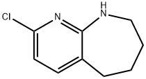 5H - 吡啶并[2,3 - B]吖庚因,2 - 氯 - 6,7,8,9 - 四氢 结构式