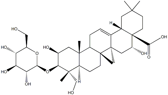 远志酸-3-O-Β-D-吡喃葡萄糖苷 结构式