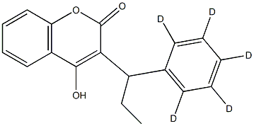 3-[2-[(2,3,4,5,6-2H5)Phenyl]propyl]-4-hydroxy-2H-1-benzopyran-2-one Structure