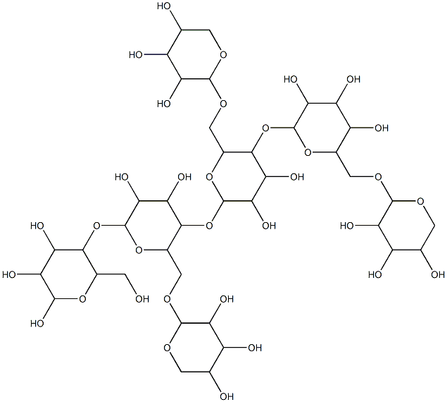 低聚七糖,气液色谱法4XYL3, 121591-98-8, 结构式