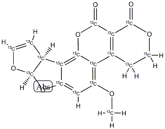 Aflatoxin G1-<sup>13</sup>C<sub>17</sub> Structure