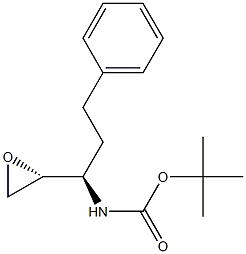 erythro-N-(Tert-Butoxy)Carbonyl D-homophenylalanine epoxide Struktur