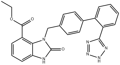 O-DESETHEYL CANDESARTAN ETHYL ESTER, 1225044-20-1, 结构式