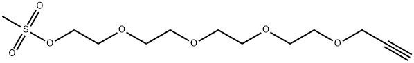 丙炔基-四甘醇-甲磺酸酯, 1233816-83-5, 结构式