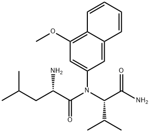 H-Leu-Val-4MβNA · HCl, 123825-03-6, 结构式