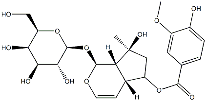 6-O-香草酰基筋骨草醇, 124168-04-3, 结构式