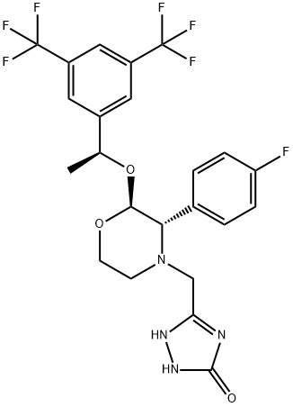 (1S,2S,3S)-阿瑞吡坦 结构式