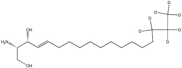 <DIV>D-erythro-sphingosine-d7</DIV> Structure