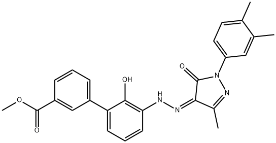 艾曲波帕甲酯, 1246929-01-0, 结构式