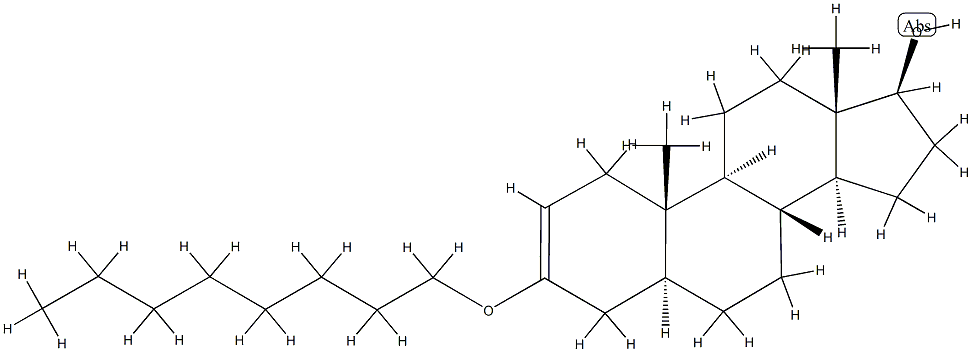 Dihydrotestosterone n-octyl enol ether Struktur