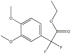 Ethyl (3,4-Dimethoxyphenyl)-difluoroacetate Struktur