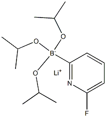 トリイソプロピル 2-(6-フルオロピリジル)ほう酸リチウム 化学構造式