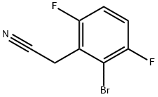 2-溴-3,6-二氟苯乙腈 结构式