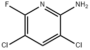 3,5-dichloro-6-fluoropyridin-2-amine 结构式