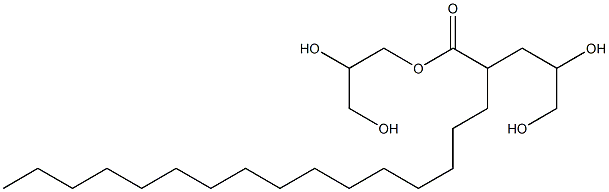 ステアリン酸ポリグリセリル-2 化学構造式