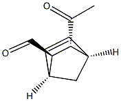 Bicyclo[2.2.1]hept-5-ene-2-carboxaldehyde, 3-acetyl-, (2-endo,3-exo)- (9CI) Structure