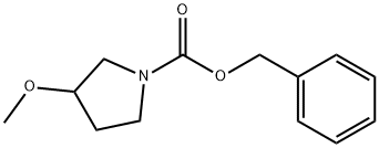 1-N-CBZ-3-甲氧基吡咯烷 结构式