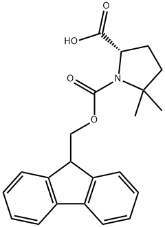 (9H-Fluoren-9-yl)MethOxy]Carbonyl 5,5-dimethyl-L-Pro Struktur