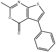 2-methyl-5-phenyl-4H-thieno[2,3-d][1,3]oxazin-4-one Structure
