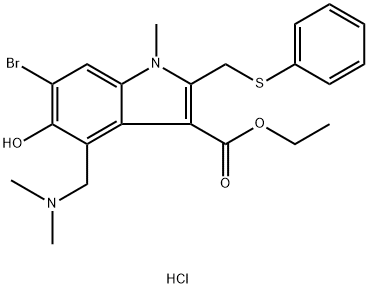 盐酸阿比多尔 结构式
