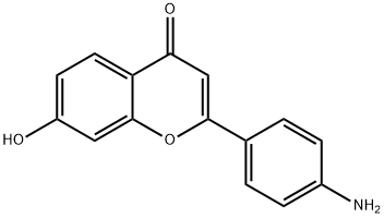 4H-1-Benzopyran-4-one,2-(4-aminophenyl)-7-hydroxy-(9CI) Structure