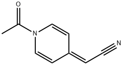 delta4(1H),alpha-Pyridineacetonitrile, 1-acetyl- (8CI) 结构式