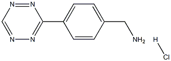 (4-(1,2,4,5-TETRAZIN-3-YL)PHENYL)METHANAMINE HYDROCHLORIDE, 1345866-68-3, 结构式