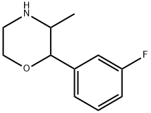 2-(3-fluorophenyl)-3-methylmorpholine(3-fluorophenmetrazine)(3-FPM) Struktur