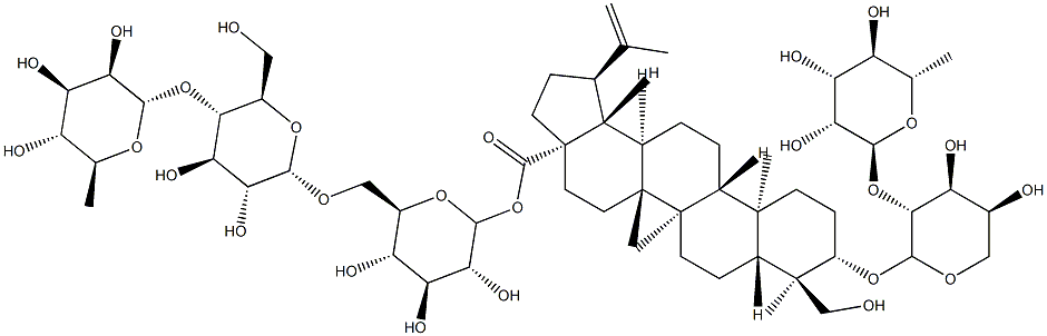 白头翁皂苷B, 135247-95-9, 结构式