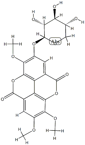 3,7-二-O-甲基蛇莓甙 A 结构式