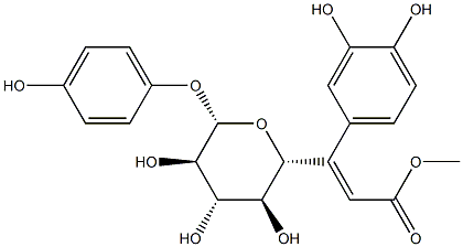 6-O-カフェオイルアルブチン 化学構造式