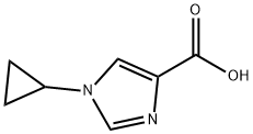 1-环丙基-1H-咪唑-4-羧酸 结构式